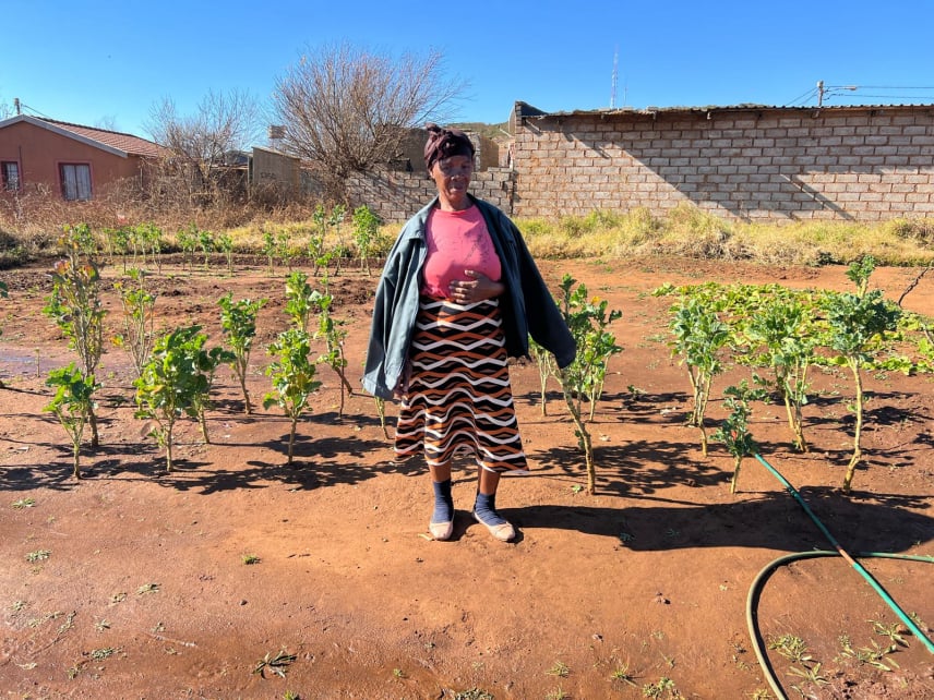 Rachel's veggie garden is her pride and joy