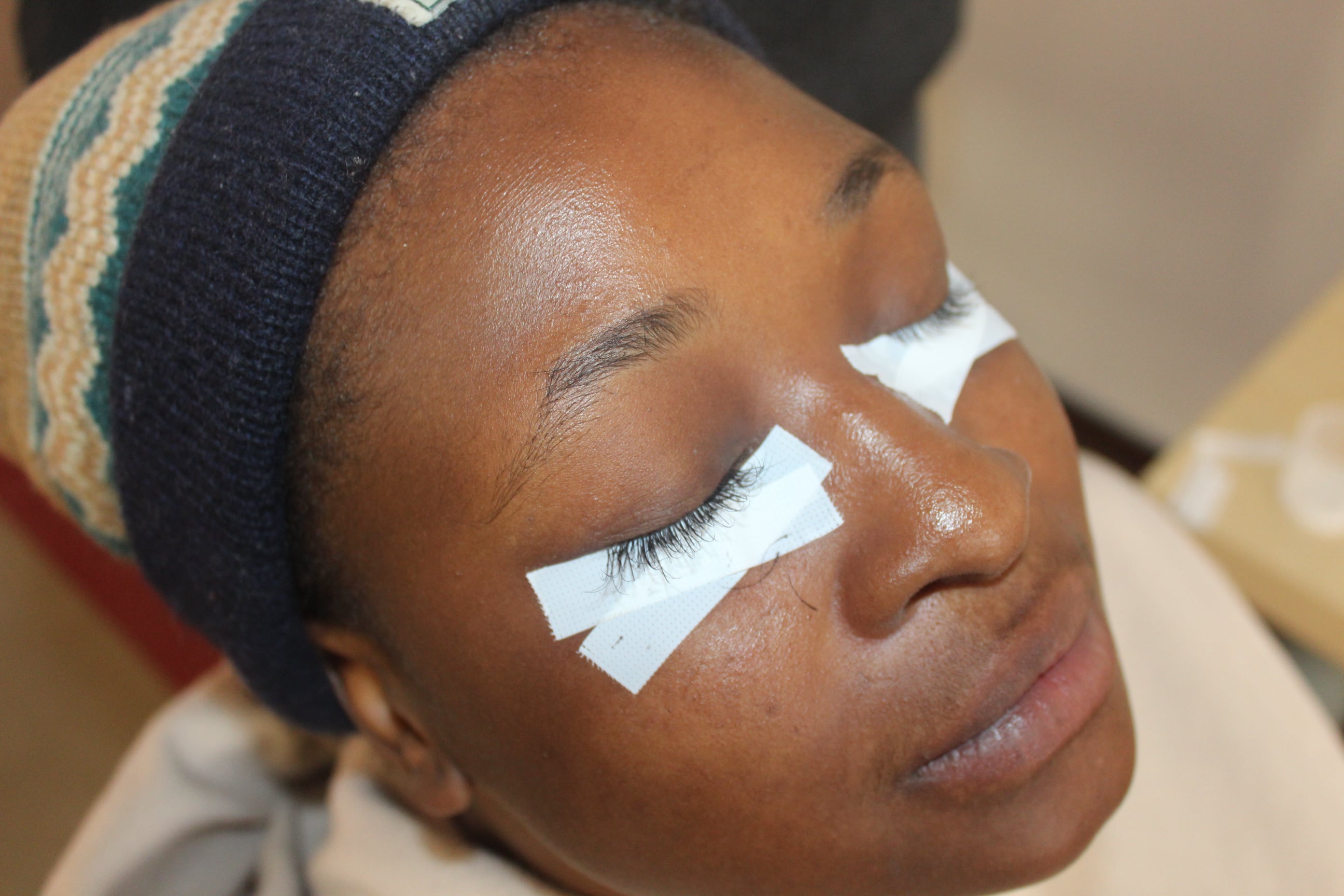 Wig-making lessons at Outreach Foundation