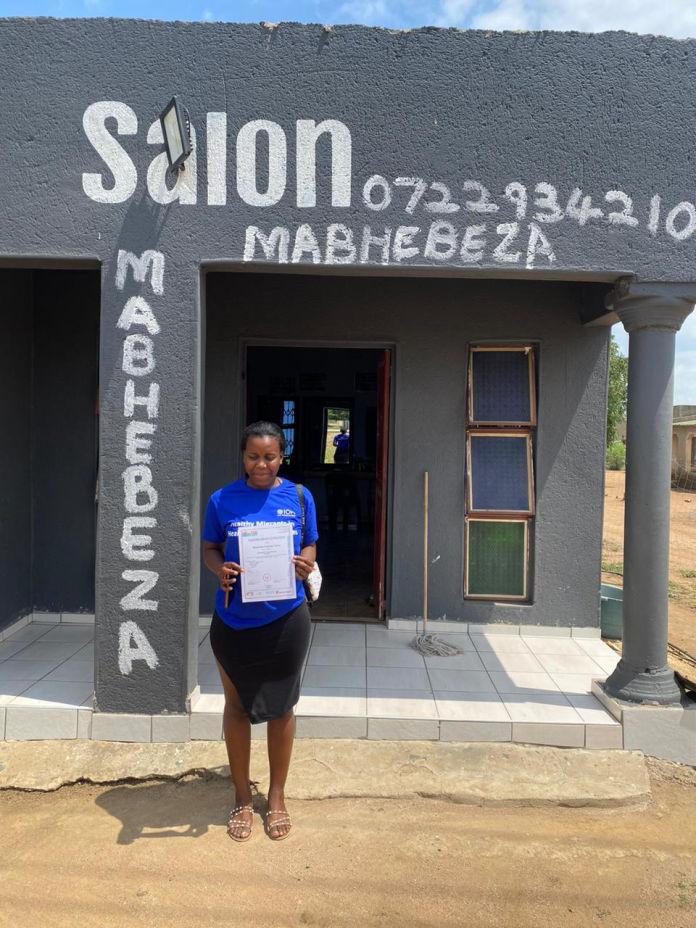 Outreach Foundation student in Mpumalanga opens her own salon