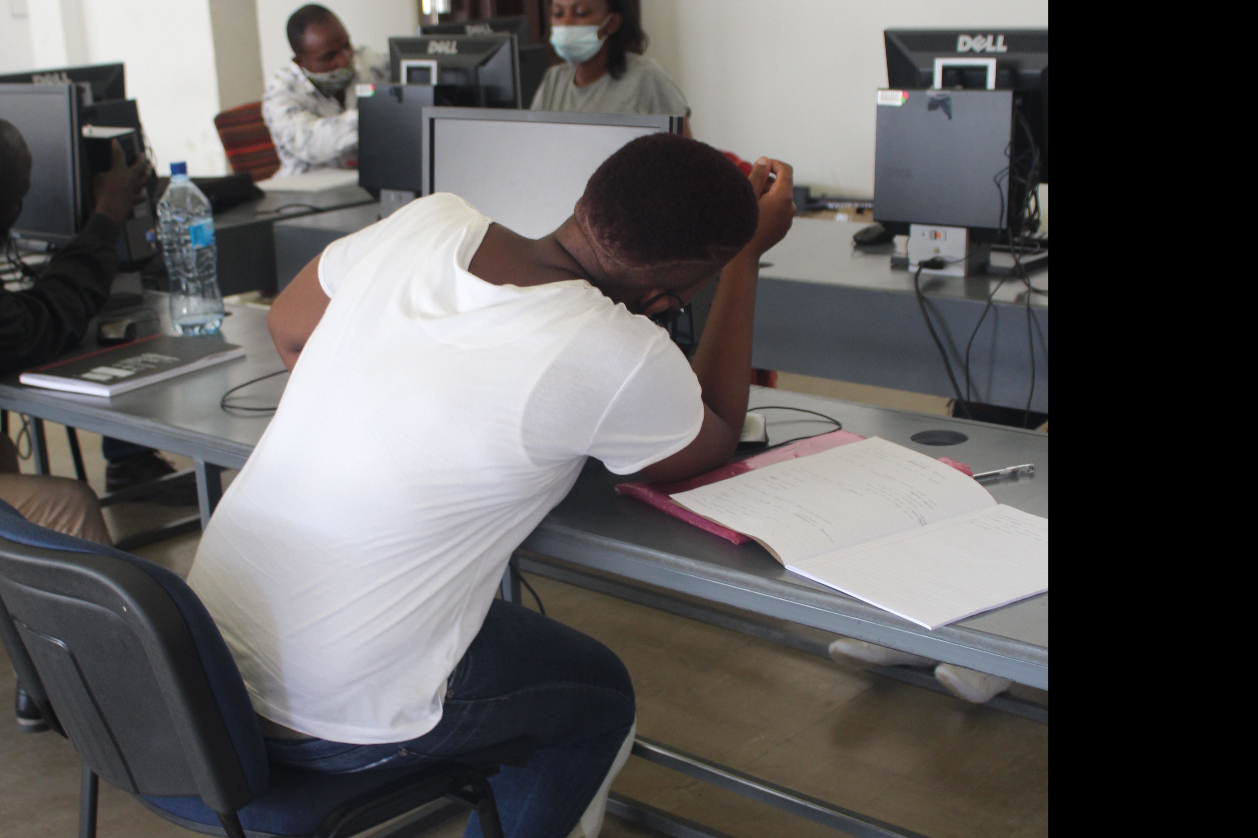 Computers are used for learning and research by participants