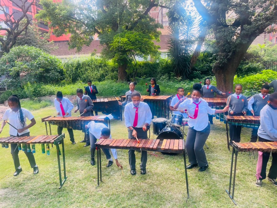 Music including Marimba lessons at Outreach Foundation