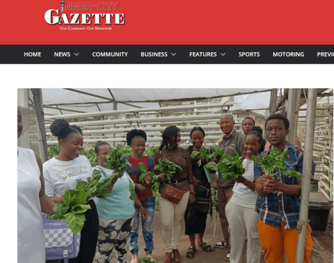 Inner City Gazette publishes story on Outreach Foundation's rooftop garden